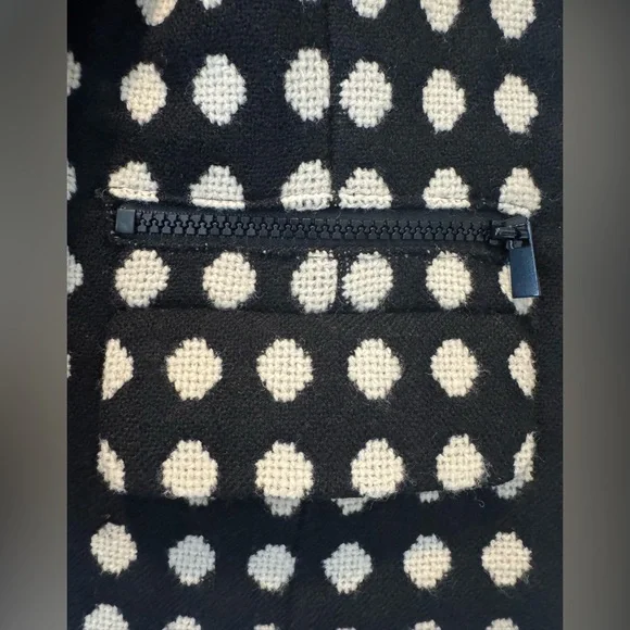 Jones New York Wool Polka Dot Jacket Blazer Classic Chic Size 14 - Picture 4 of 9